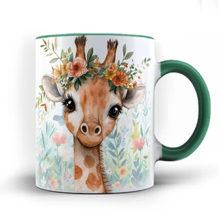 Caneca xicara Giraffe girafinha Girafa 25