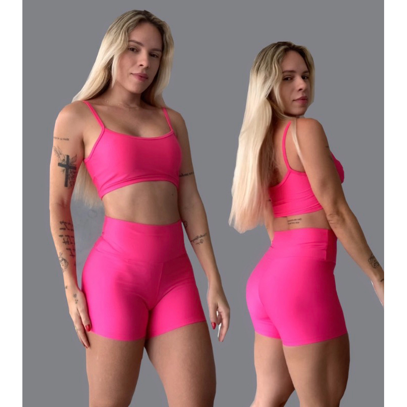 Conjunto Treino suplex / academia / roupa treino / Crossfit | Shopee Brasil