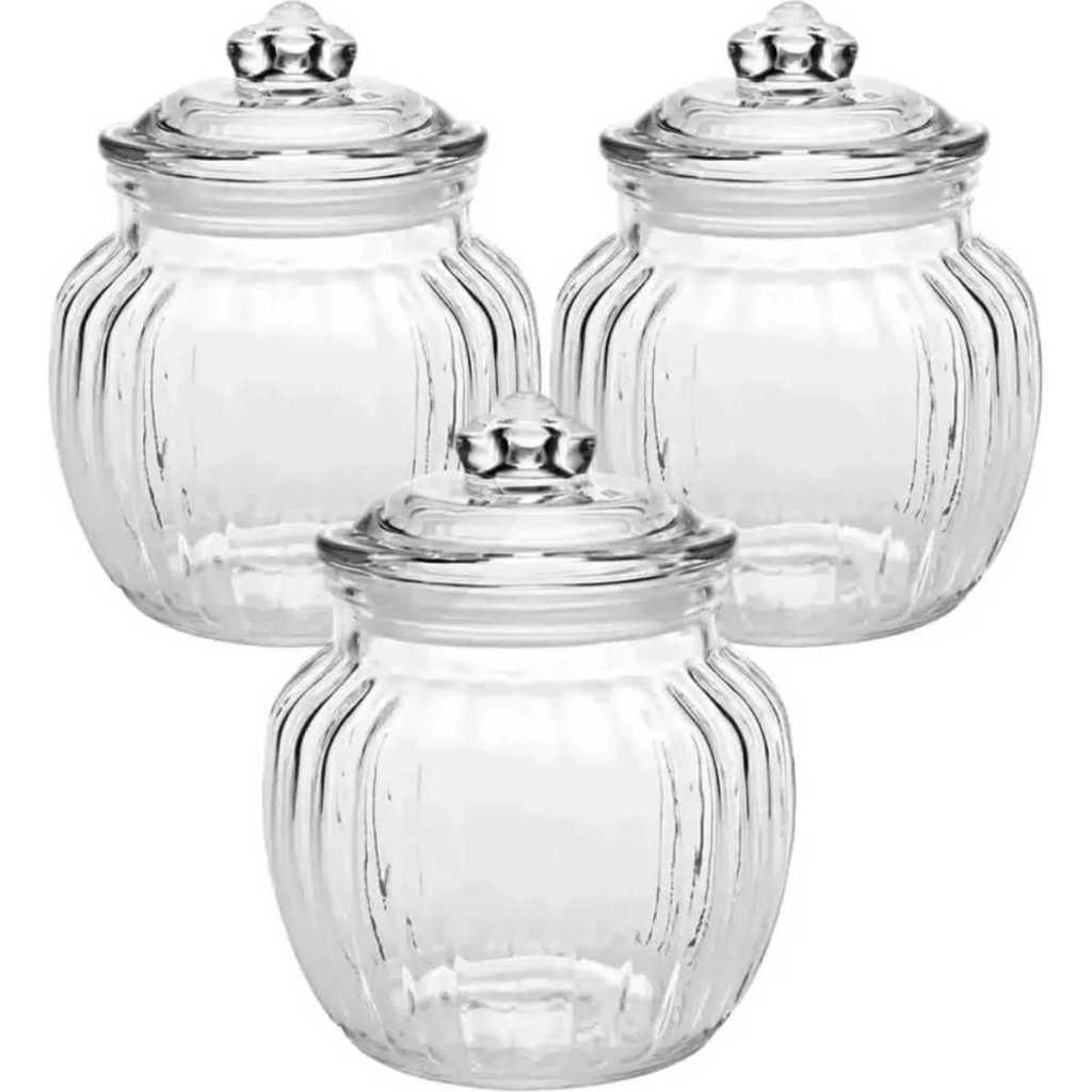Pote De Doce Bomboniere Vidro Kit 3 Unidades Balas Doces | Shopee Brasil