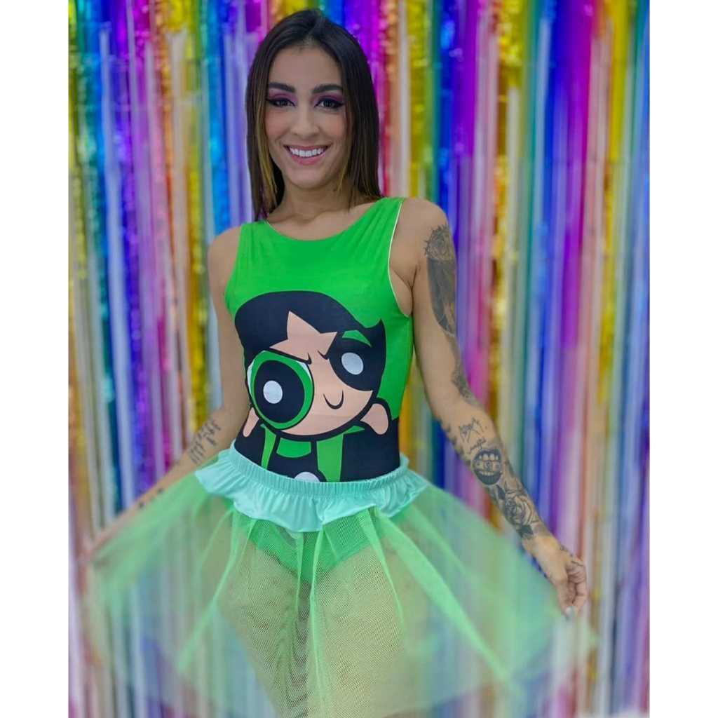 Body Adulto Meninas Super Poderosas Florzinha Lindinha e Docinho e ...