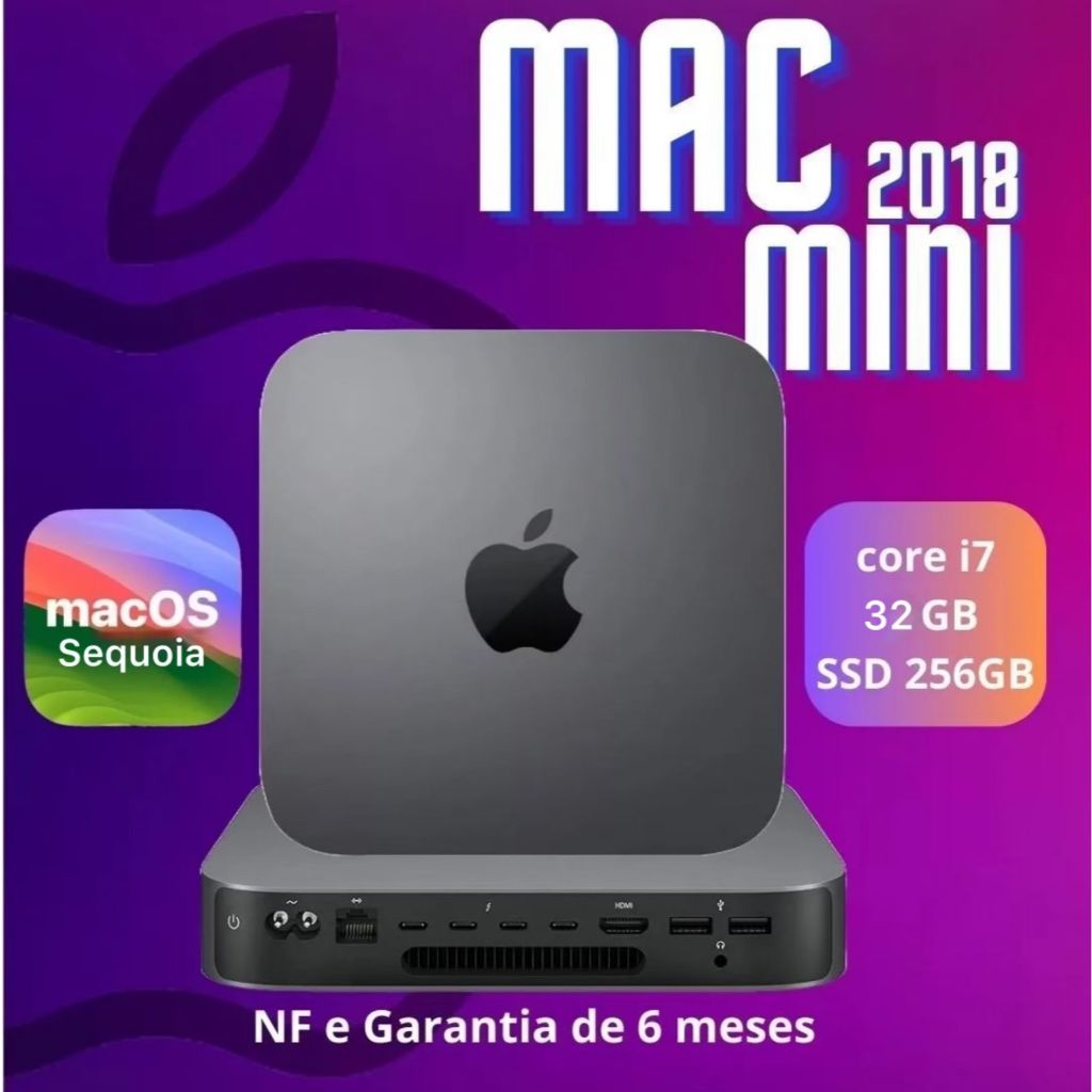 Apple Mac Mini, MD388LL/A, Intel Core i7, 8GB, SSD-240GB - Melhora