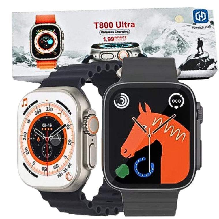 Smartwatch Ultra 45mm Unissex T800 Masculino e Feminino Compatível com ...