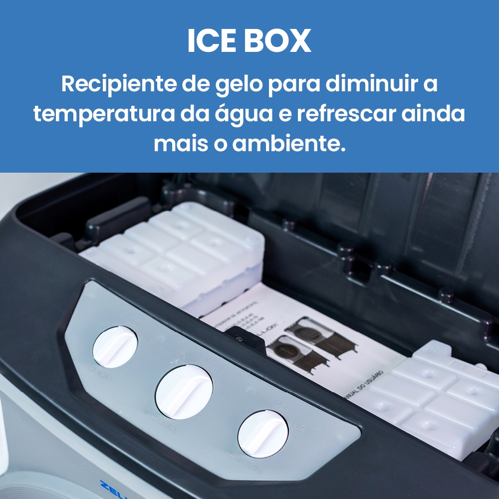 Climatizador Portátil De Ar Frio 4 em 1 Zellox ZLX-100 Master 110V