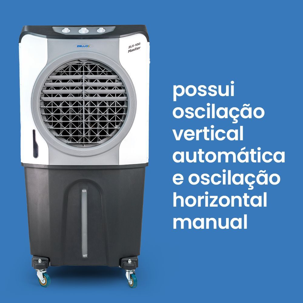 机 Climatizador Portátil De Ar Frio 4 em 1 Zellox ZLX-100 Master 110V