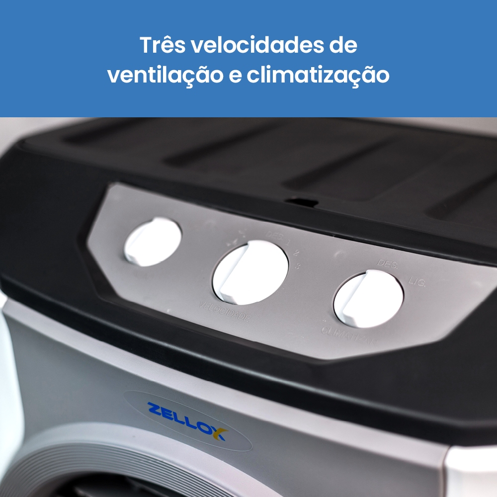 Climatizador Portátil De Ar Frio 4 em 1 Zellox ZLX-100 Master 110V