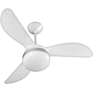 Ventilador de Teto Ventisol Fênix Inverter Branco/Silver Controle Remoto e Placa LED 20W Integrada Bivolt