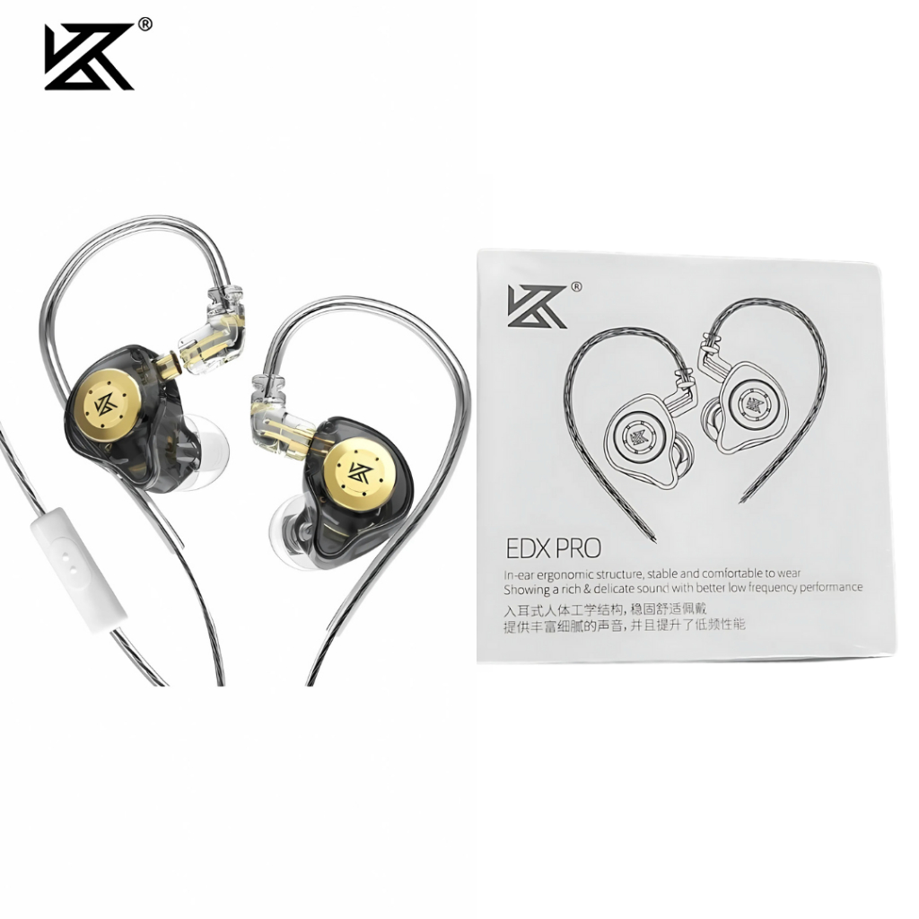 Fone De Ouvido KZ EDX PRO Original S/Mic Retorno de Palco Profissional ...