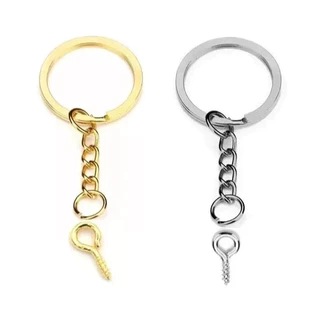 Argola Com Corrente Italiana 25mm + Elo + Pitão - Dourada e Prata em Oferta na Shopee