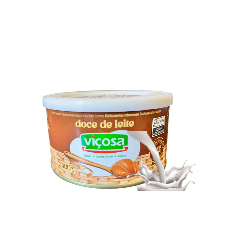 Doce de leite Viçosa 400g (tradicional , café , cacau , coco )