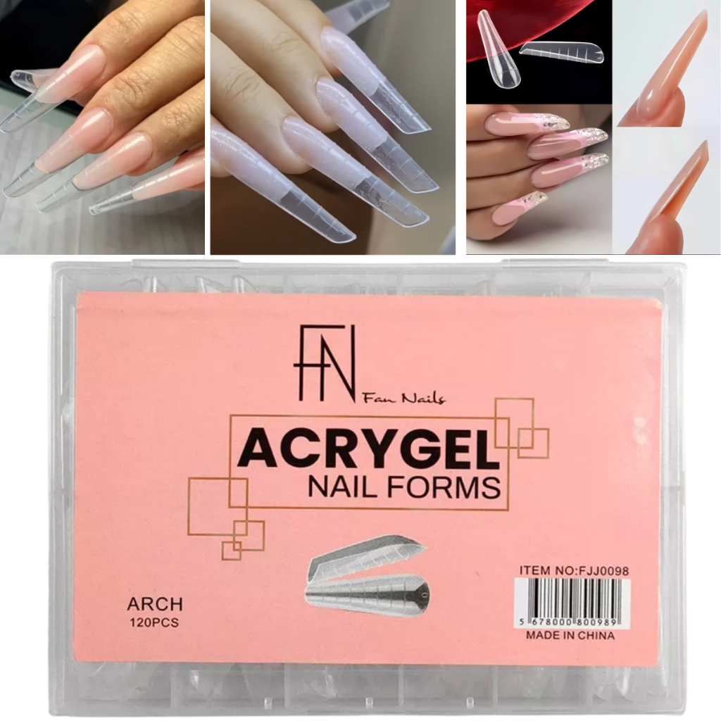 Unha mandorla Russa Molde F1 para Polygel Curvatua C Reutilizavel ...