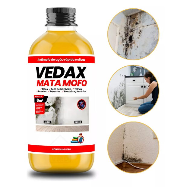 Kit com 2 Tira Mofo Diga Adeus ao Mofo com Vedax Proteção Eficaz para ...