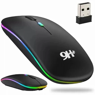Mouse Sem Fio 9h A6015 Led Recarregável Usb