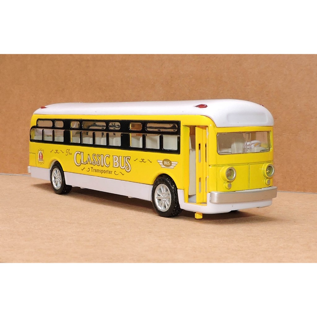 Miniatura de ônibus metal fricção 