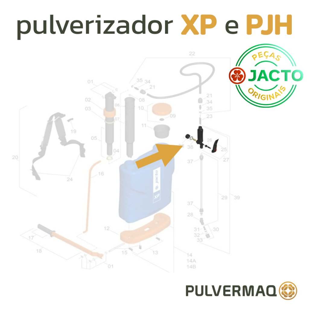 Gatilho LP 601 Registro Da Bomba Pulverizador PJH-20 XP-12 XP-16