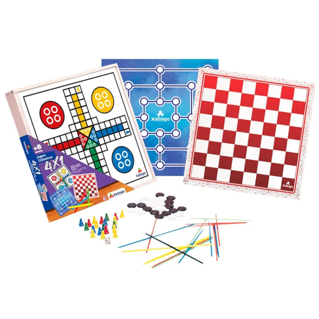 Jogos de Passatempo: Damas, Ludo, Pega Varetas e Trilha - Xalingo ...