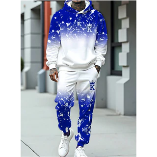 Conjunto de Moletom Masculino Adulto Calça e Blusa Capuz e Bolsos Casual Estiloso e Descolado para o Dia a Dia