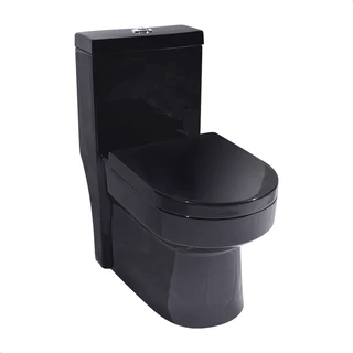 Vaso Sanitário Monobloco Preto Produzido em Cerâmica Modelo Navies - Tubrax - VAB0019