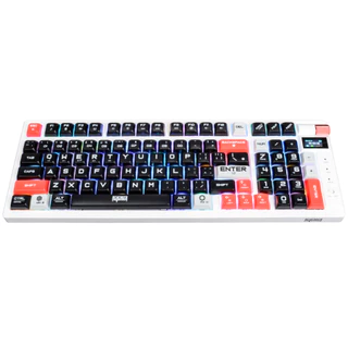 Teclado Mecânico Gamer C/ Display TE-BKL008 RGB Bluetooth/USB/2.4GHz