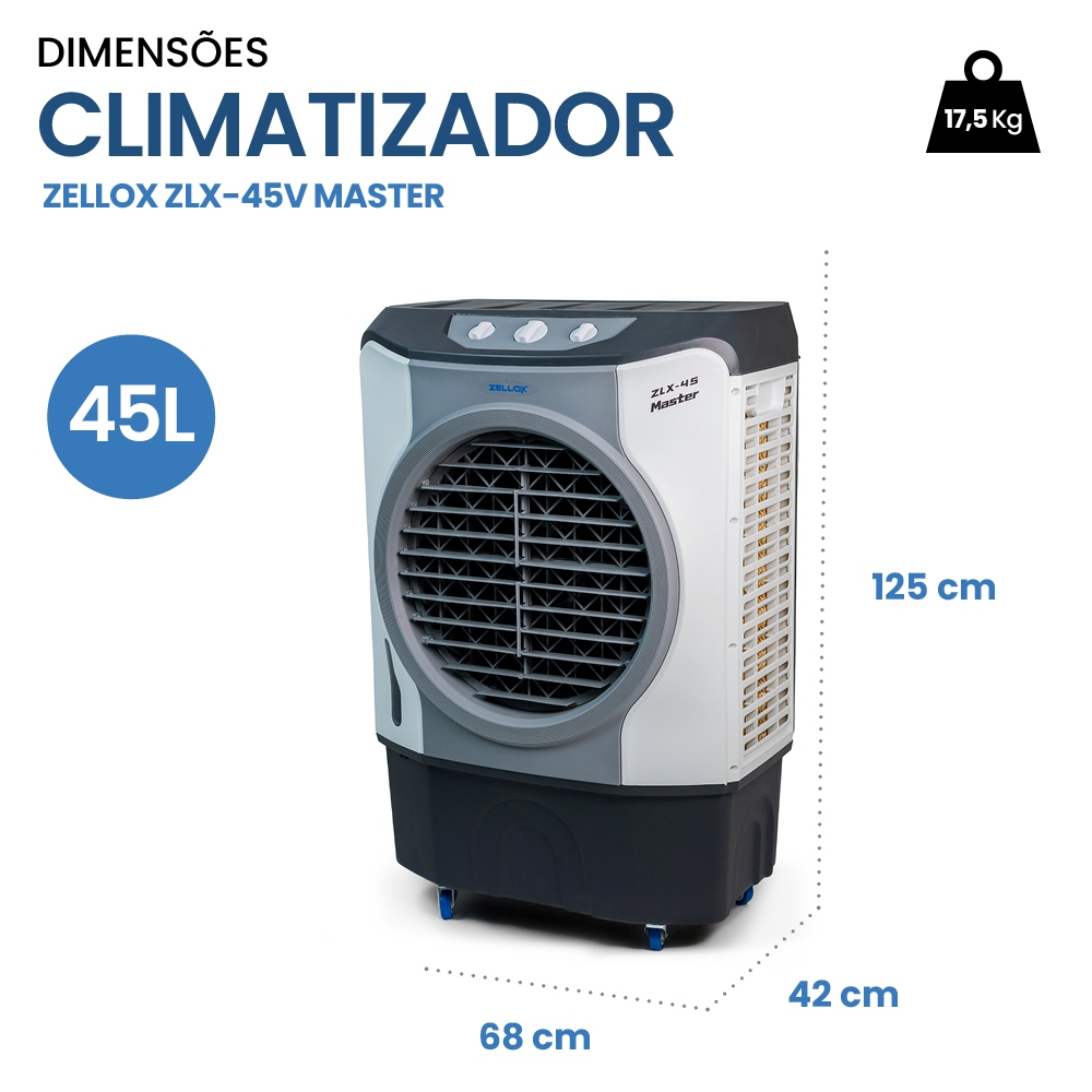 Climatizador de Ar Frio 45 litros Master ZLX-45 220V | Shopee Brasil