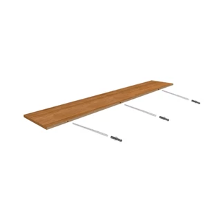 kit 4 Prateleiras MDF 15mm amadeirado Sem Suportes