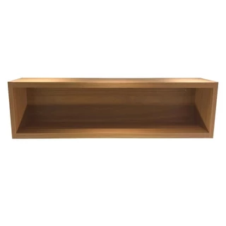Nicho Retangular 40x15x15 com fundo MDF 15MM - Cor peroba do brasil, freijó ou branco