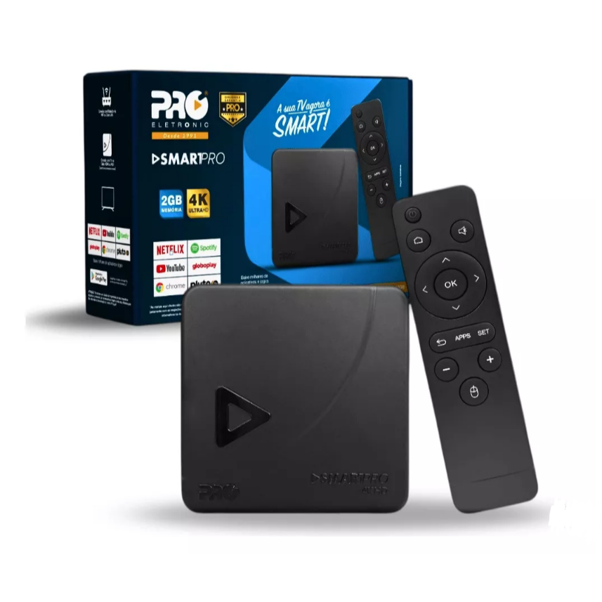 Smart Box TV 4k Proeletronic PROSB-3000