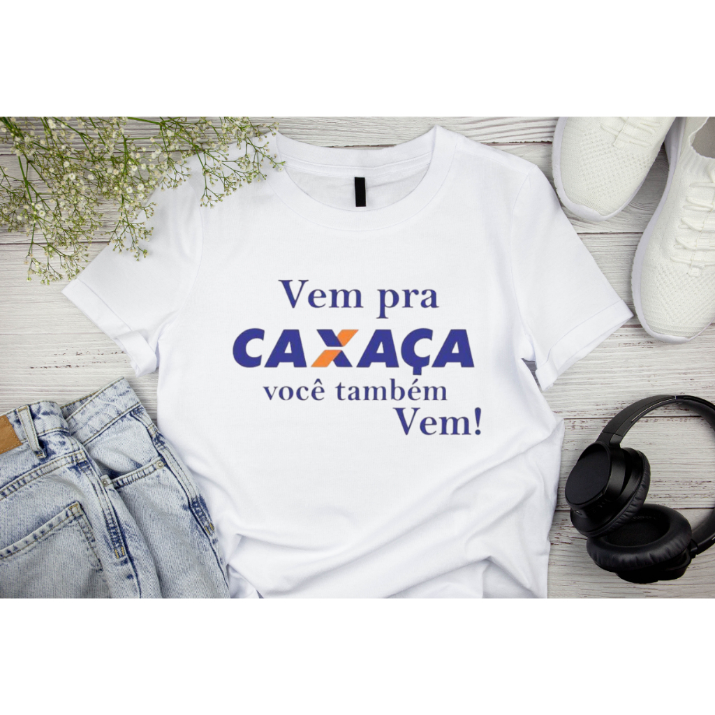 Camiseta Blusinha Vem Pra Caixaça Voce Tambem Meme Carnaval 2025 ...