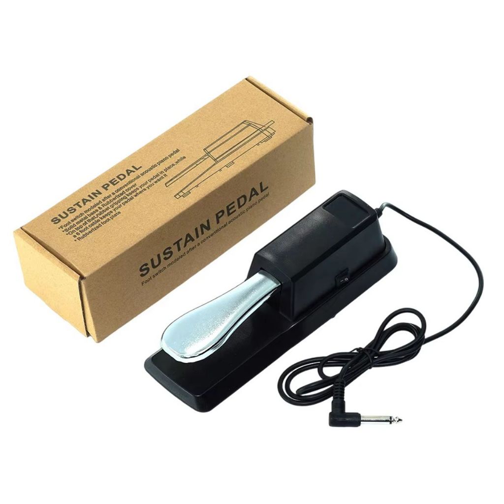 Sustain Pedaal voor keyboard, antislip, piano, voetschakelaar, pianopedalen, voor e-piano, digitale piano's, elektronische toetsenborden, accessoires