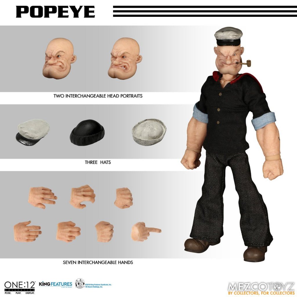 Mezco Toyz One:12 Collective Popeye Figure | Shopee Brasil