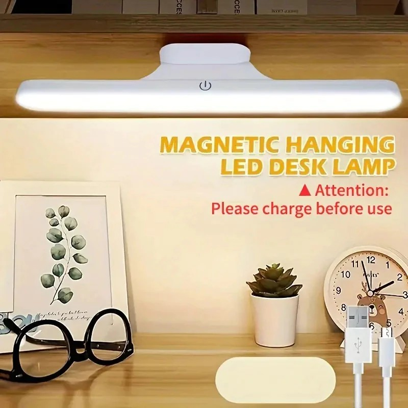 Luminária De Led Sobrepor Bastão Recarregável Sem Fio Com Suporte Magnético E Touch