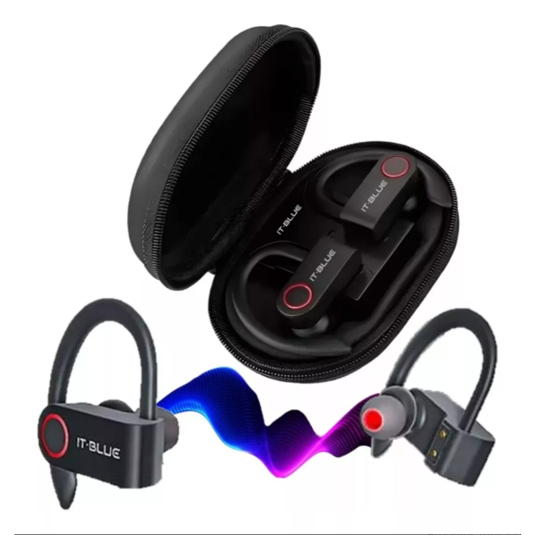 Fone De Ouvido bluetooth sem fio Bateria De Longa Duração conexão ultra ...