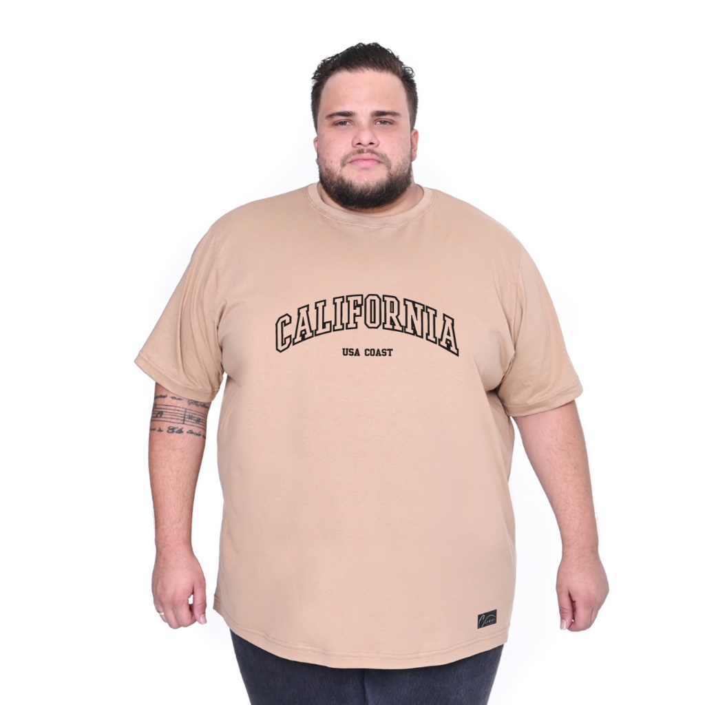 Camiseta masculina plus size Los Angeles california eua camisa G1