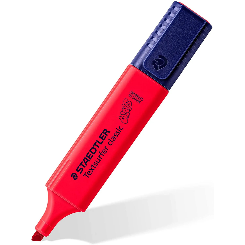MARCA TEXTO TEXTSURFER STAEDTLER VERMELHO | Shopee Brasil