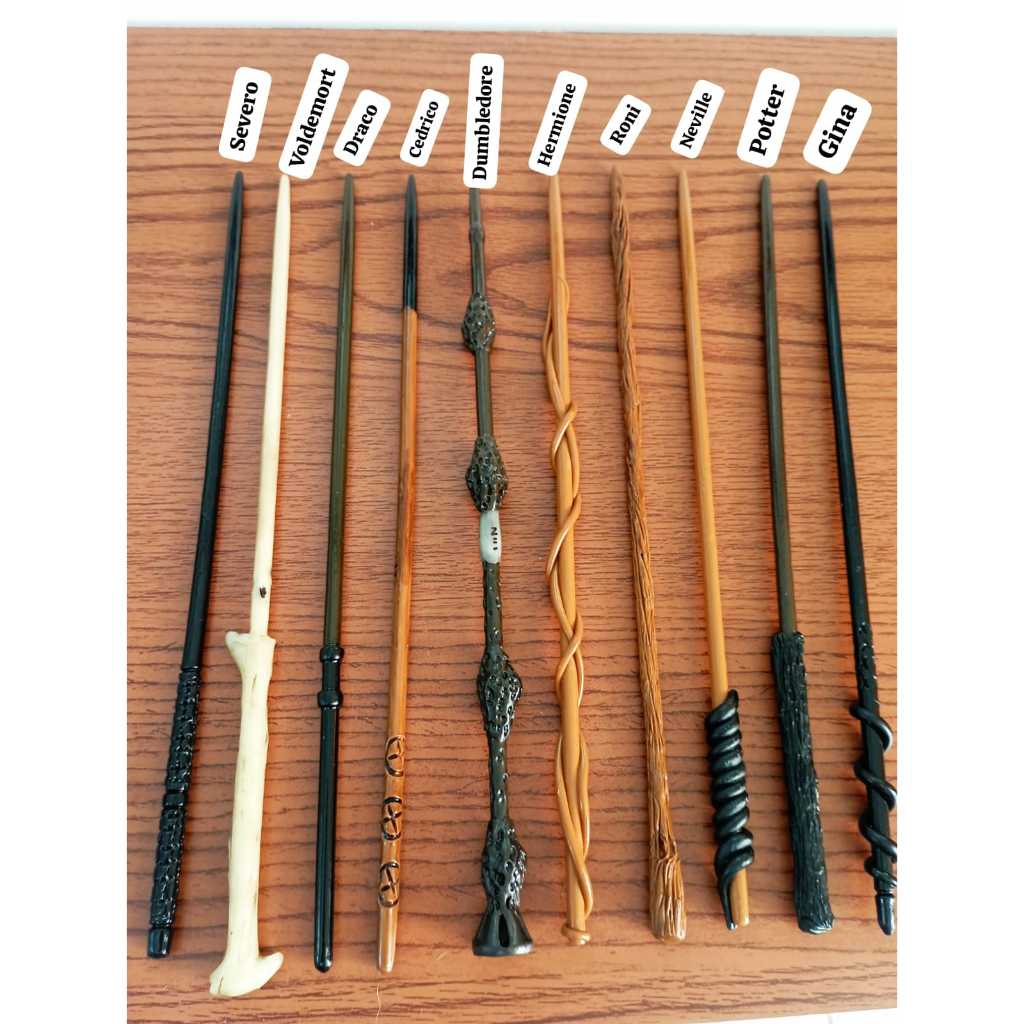 kit com 2 varinhas da Saga Harry Potter
