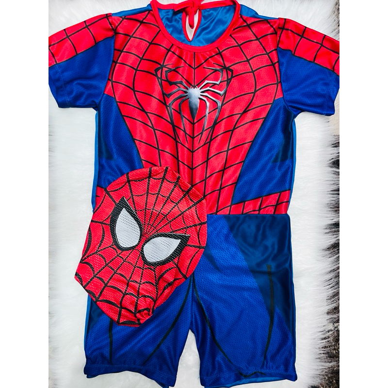 FANTASIA INFANTIL HOMEM-ARANHA C/MÁSCARA TECIDO