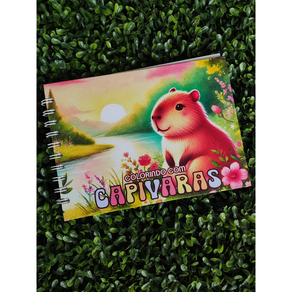 Livro de Colorir Bobbie Goods A5 - Capivara - 50 Folhas Grossas e Capa ...