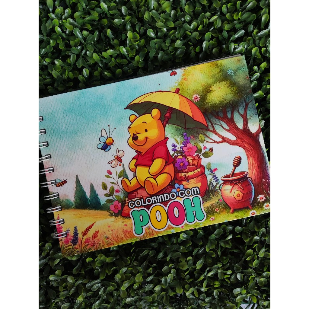 Livro de Colorir Bobbie Goods A5 - Ursinho Pooh - 50 Folhas Grossas e ...
