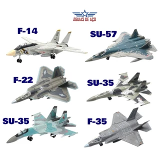 Miniaturas de caças 20/28cm - F-14, SU-57, F-35, SU-35, J-35 - Não precisa colar/pintar