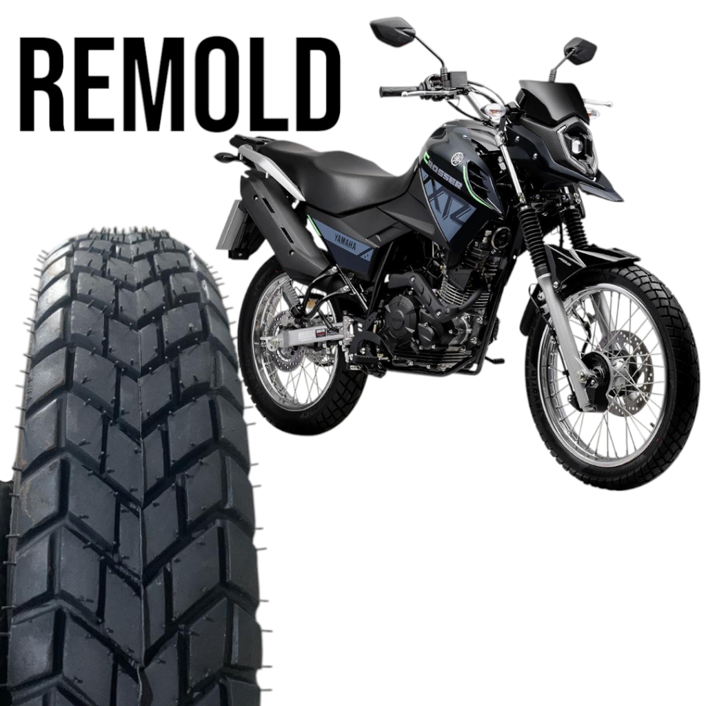 PNEU TRASEIRO MOTO 110/90-17 XTZ CROSSER 150 BROS 125/150/160 XRE 190 ...
