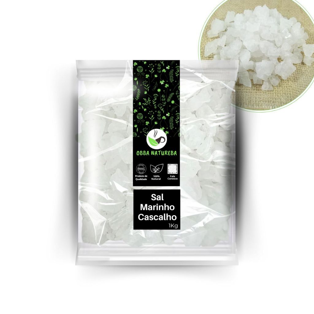 Sal Marinho Grosso-Minerais Com Laudo Técnico 1kg | Shopee Brasil
