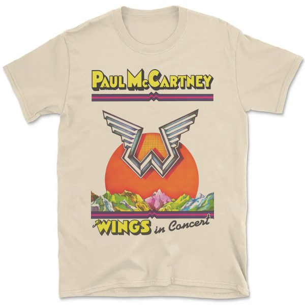 Camiseta Vintage Unissex Paul McCartney And The Wings Poster A325