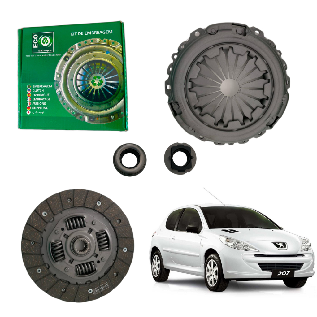 Kit Embreagem Peugeot 207 1.4 8v Flex Ano 2005 | Shopee Brasil