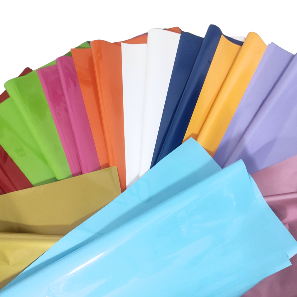 Celofane Papel Poli Sujinho Colorido com 50 Folhas - para Doceflorismo ...