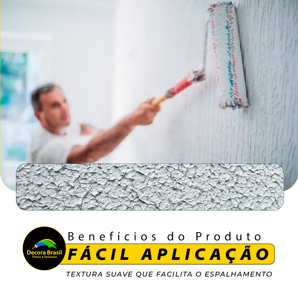Textura Rústica 3,6L| Acabamento Inovador Secagem Rápida e Uniforme Cores Vibrantes e Longa Duração.