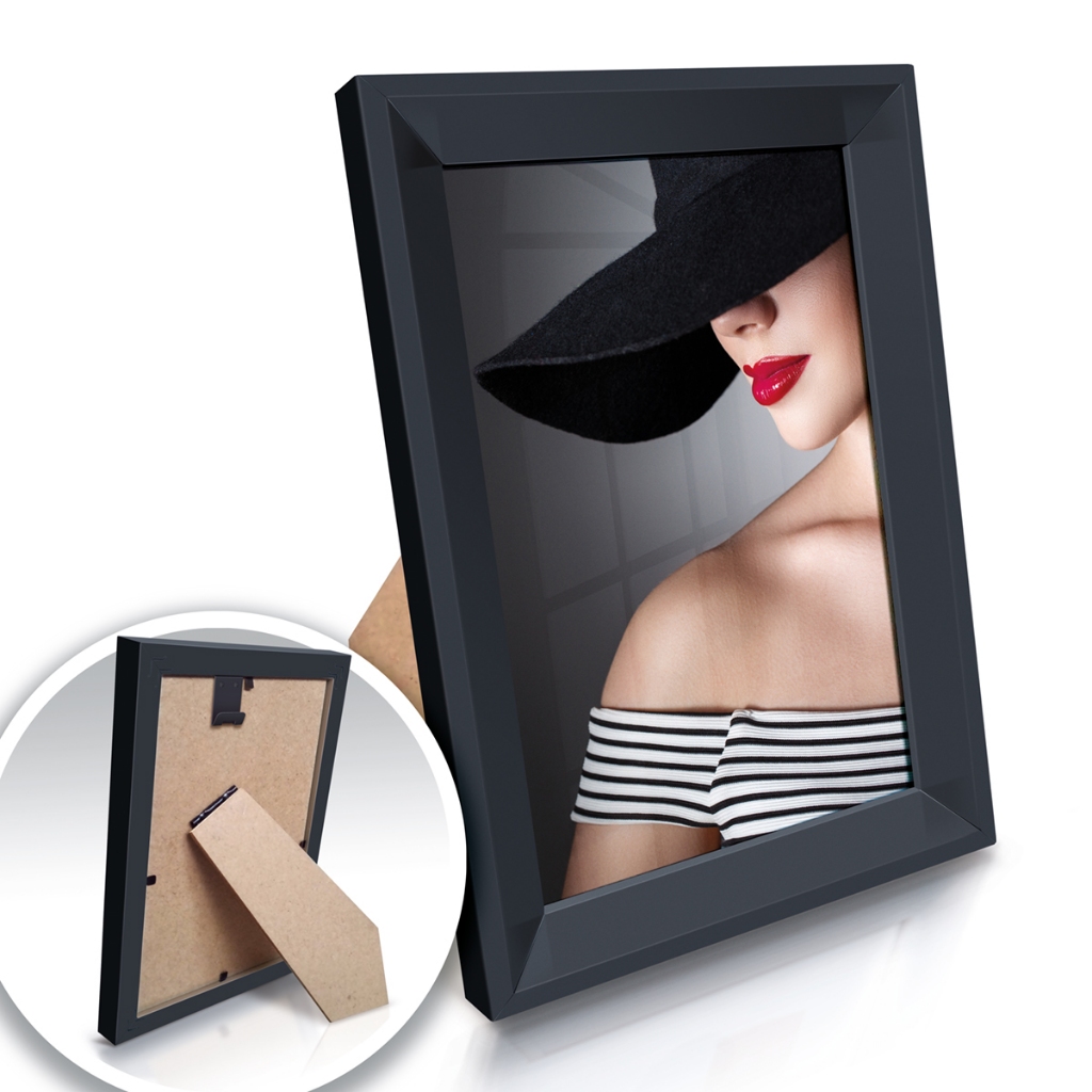 Quadro Moldura A5 15x21 Porta Retrato Com Flex Glass Certificado