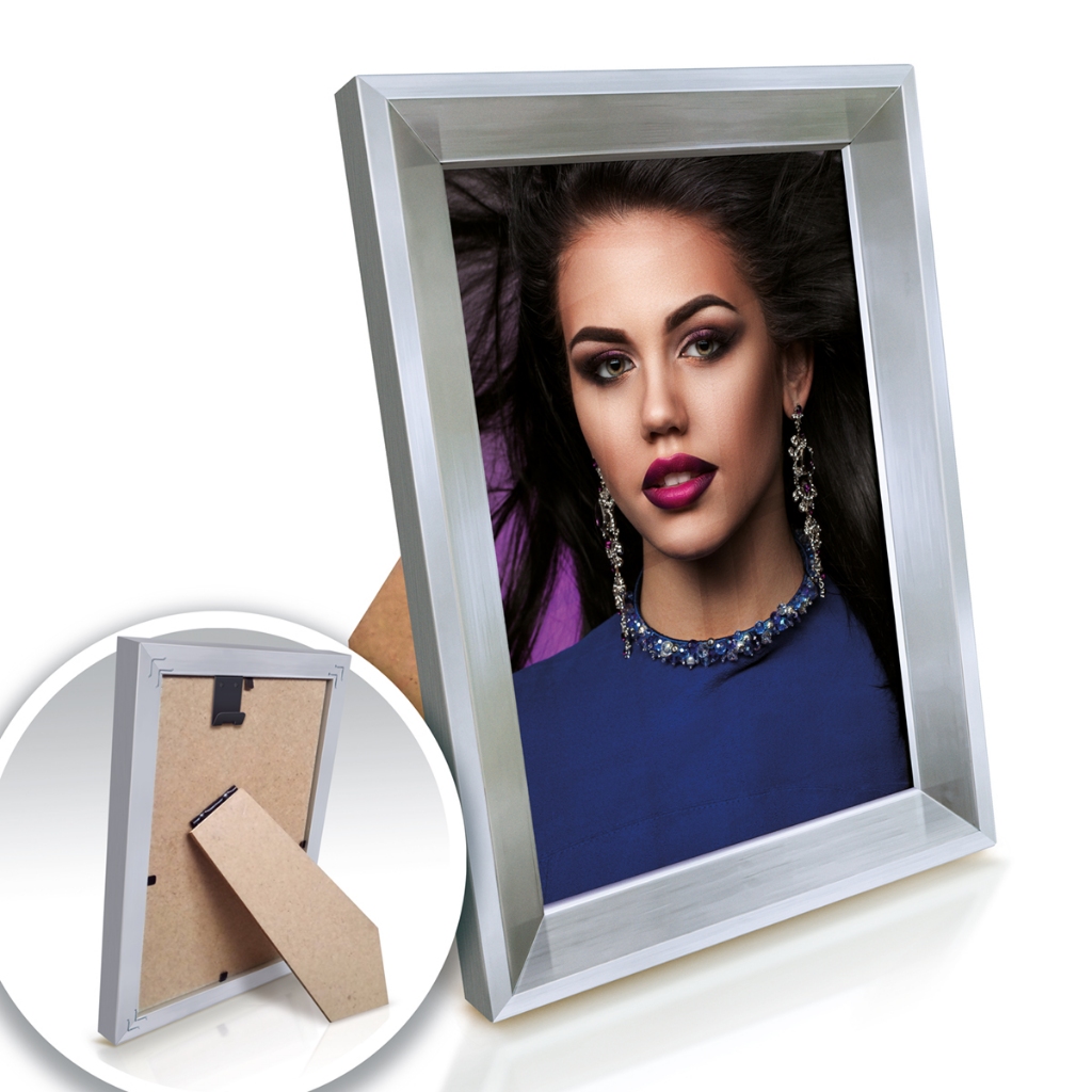 Quadro Moldura A5 15x21 Porta Retrato Com Flex Glass Certificado