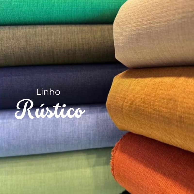 Tecido Linho Rústico várias cores PROMOÇÃO - 3,00 mts de Comprimento X1 ...