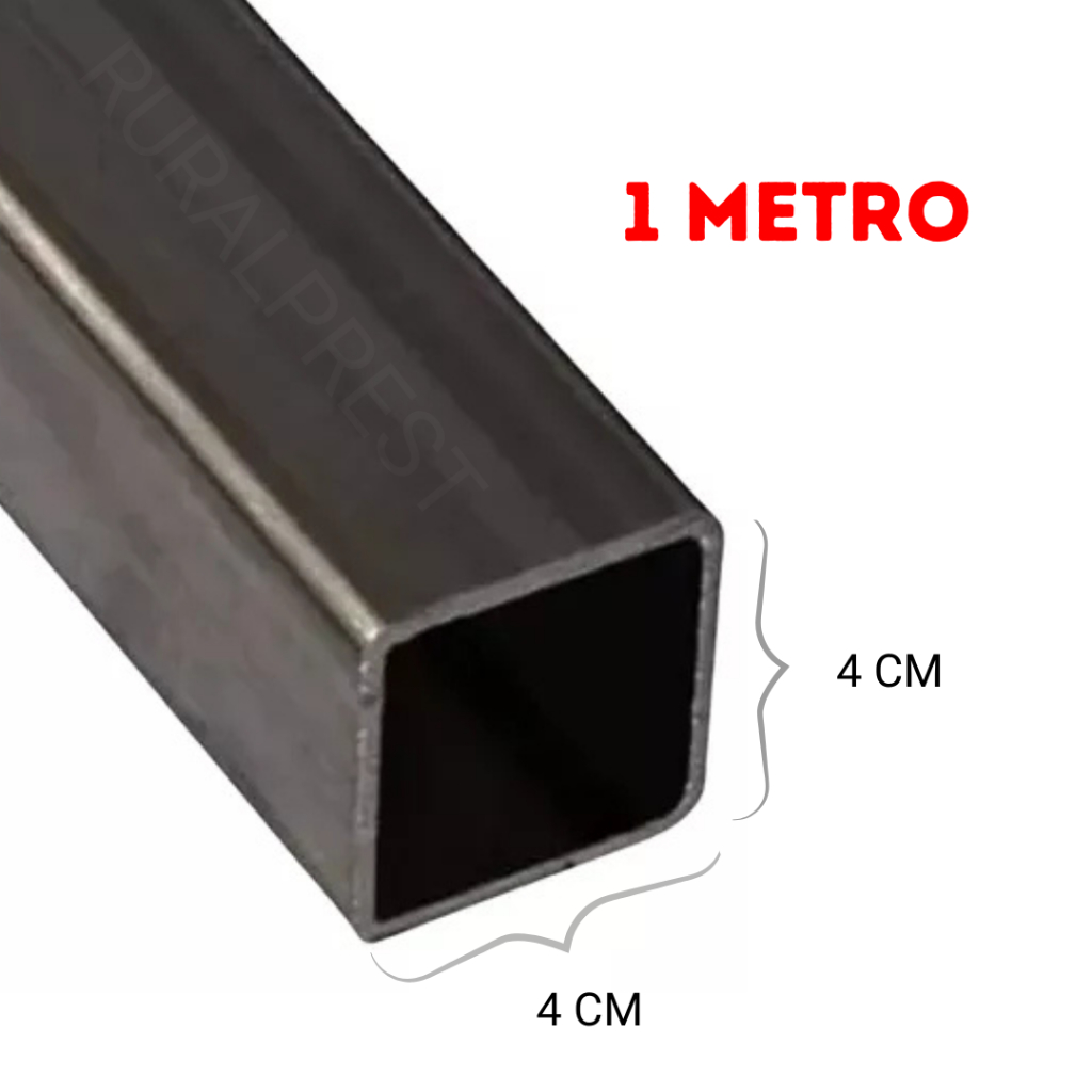 METALON 40X40 MM TUBO QUADRADO DE AÇO - 1 METRO DE COMPRIMENTO - 40X40X1000 MM