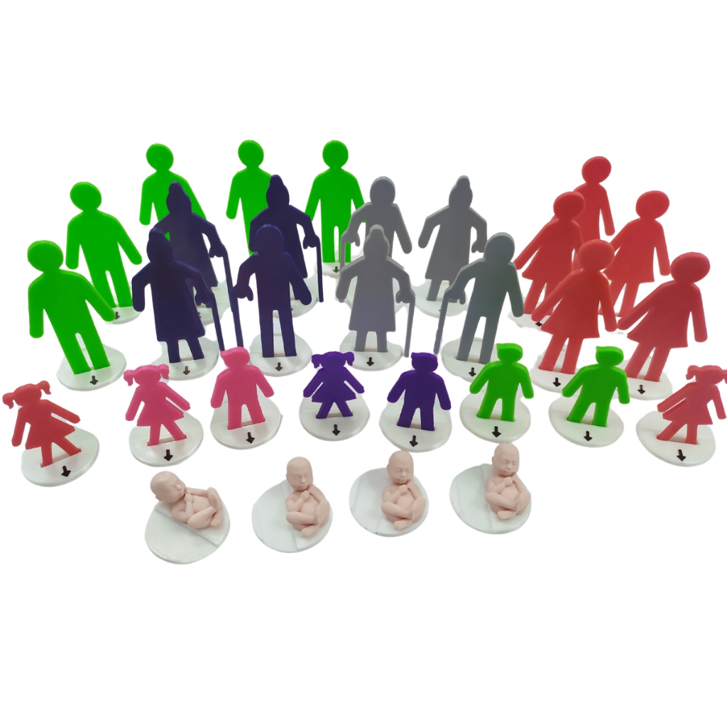 Constelação Familiar - Kit de Bonecos 3D