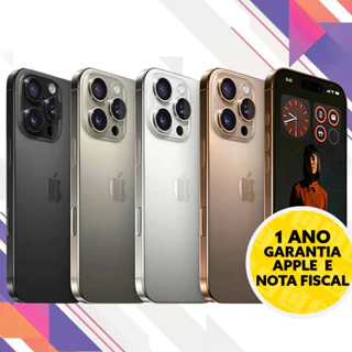 Iphone 16 Pro 16 Pro Max 256GB 5G Câmera 48MP A18 Tela 6.3 6.9 Titânio Envio Imediato